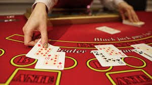 mdg66 mobile app interface showing live blackjack table and account balance